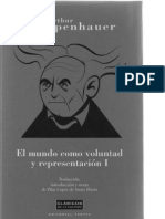 Schopenhauer, Arthur - El Mundo Como Voluntad y Representacion -Editorial Trotta- (Directamente Escaneado Por Jcgp)