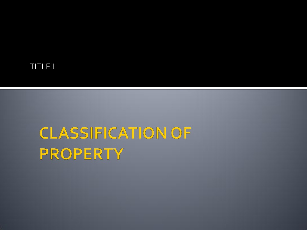 What Is A Property Classification? – KKBT