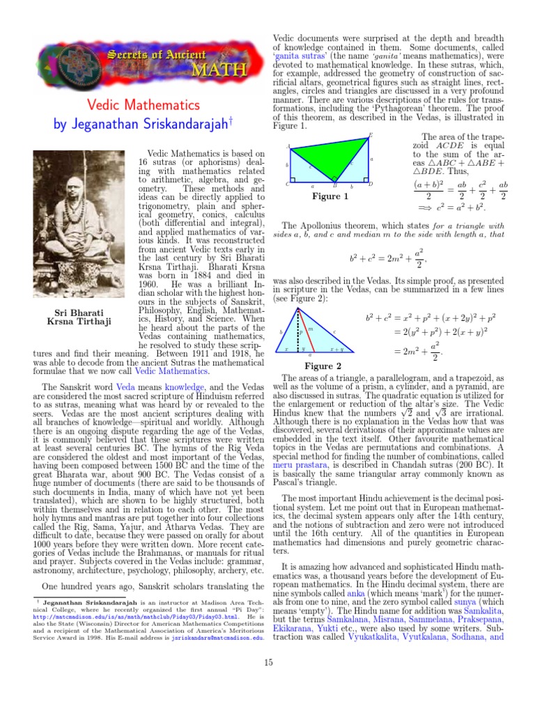 Vedic mathematics pdf
