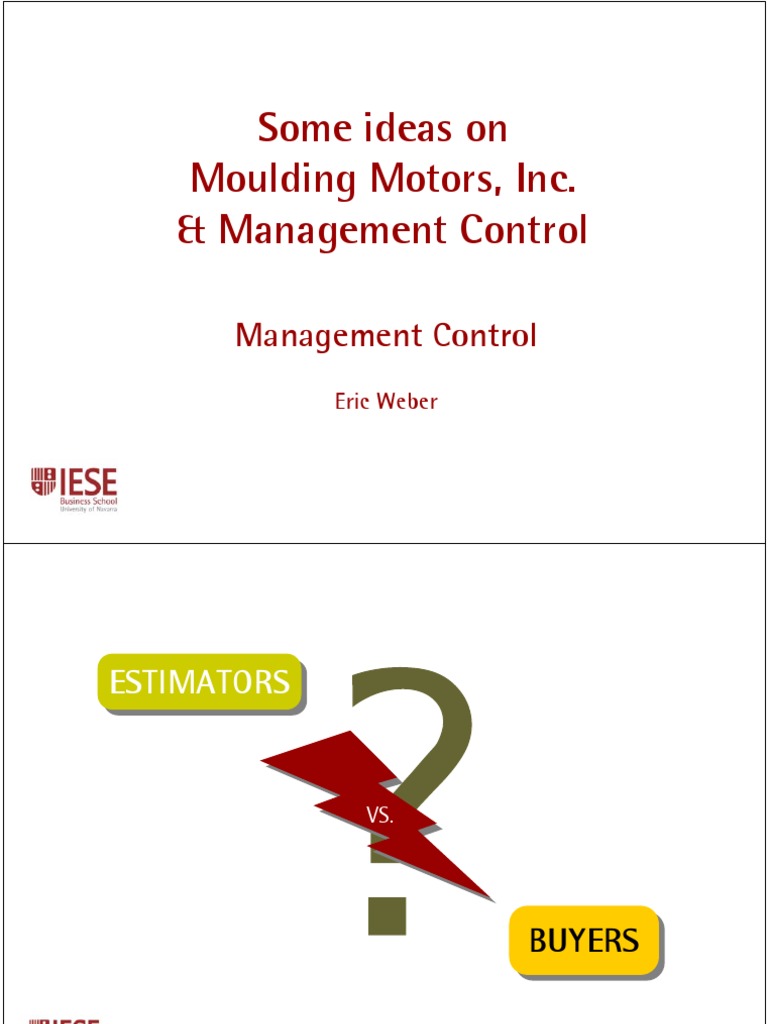 Management Control in Moulding Motors | PDF | Leadership | Psychology
