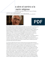 Amengol-Habermas abre el camino a la moderna razón religiosa