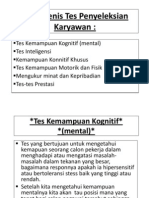 Jenis - Jenis Tes Penyeleksian Karyawan