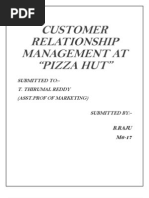 CRM at PIZZA HUT M6-17