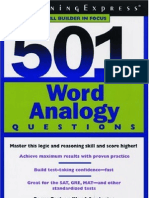 501 Word Analogy