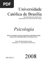 Formacao de Conceitos Cientificos em Criancas com Deficiencia Intelectual