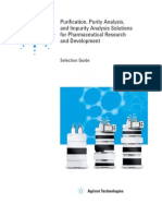 Purifi Cation, Purity Analysis, and Impurity Analysis Solutions For Pharmaceutical Research and Development