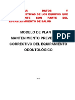 Plan de Mantenimiento de Equipos