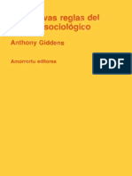 Las Nuevas Reglas Del Metodo Sociologico - Anthony Giddens