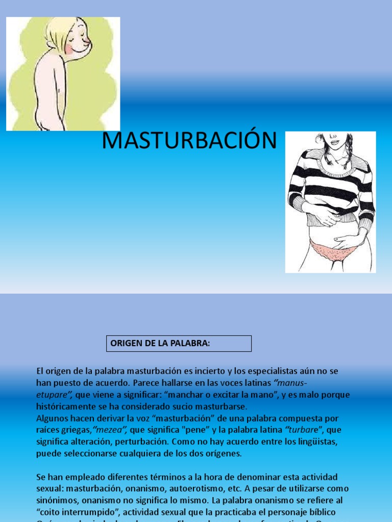 MASTURBACION | PDF | Masturbación