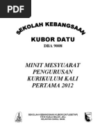 Contoh Surat Panggilan Mesyuarat