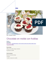 Chocolate en Molde Con Frutillas