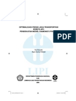 Optimalisasi Peran Jasa Transportasi