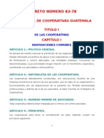 Ley General de Cooperativas de Guatemala