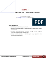 Ekonomi Teknik (M-01.Ie - Pkk-Ppba) : Modul I