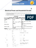 Electrical Power and Household Circuits