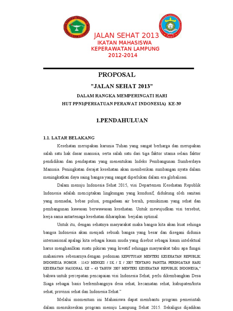 Proposal Jalan Sehat