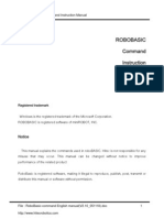 RoboBASIC English Command Instruction Manual (Version 2.10 20051118)