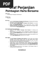 Download Download Draf Perjanjian Pembagian Harta Bersama by Tendik Tobasa SN118783455 doc pdf