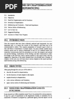 Unit 23 Scheme of Chapterisation AND Referencing: Structure