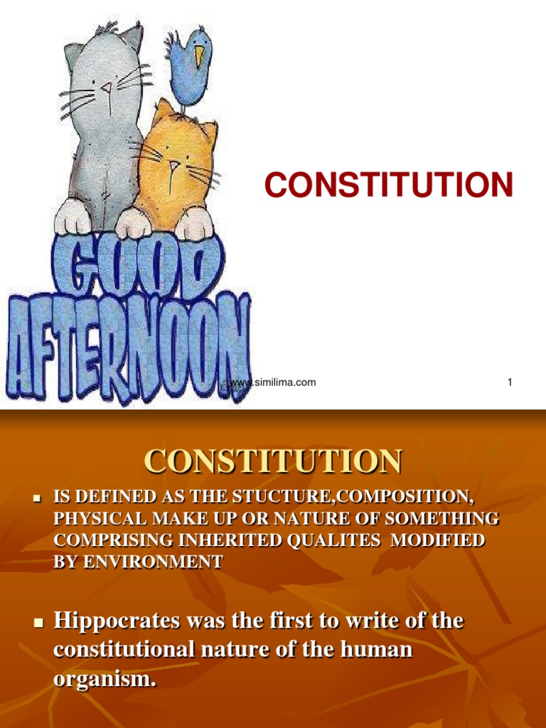 Constitution Human Anatomy Medicine