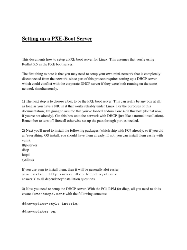 A Step-by-Step Guide to Setting Up a PXE Boot Server for Linux ...