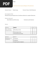 Chem IA Redox Titration of Iron