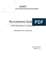 Recruitment Analysis: Talent Management-Assignment-1