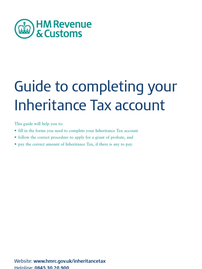 Probate Inheritance Tax Form (IHT400 Notes) | PDF | Trust Law ...