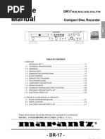 Download Marantz DR-17 by 1alllan1 SN118804798 doc pdf