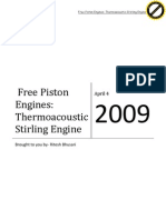 Free Piston Engines Thermoacoustic Stirling Engine