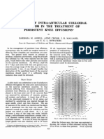 Evaluation of Intra-Articular Colloidal Gold Au 198 in The Treatment of Persistent Knee Effusions