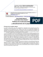 Políticas de Multiculturalidad y Desubicaciones de Lo Popular