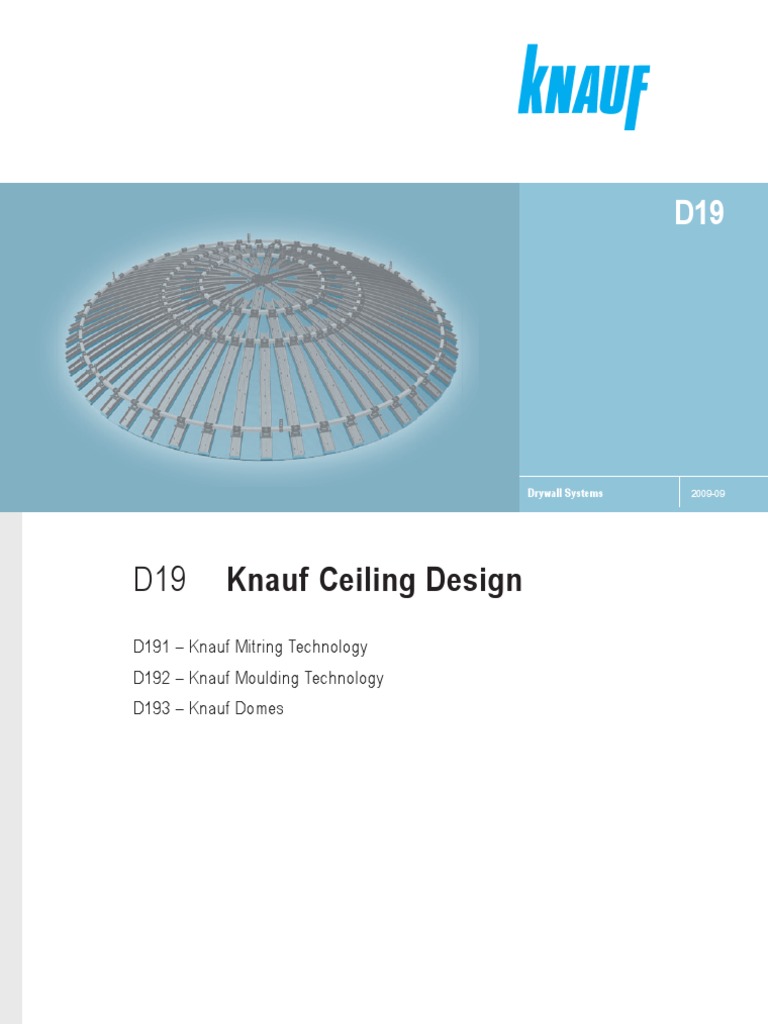 Knauf Ceiling Design D19 En 2009 09 Drywall Vault