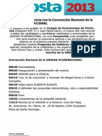 El nuevo año se inicia con la Convención Nacional de la Unidad Plurinacional de las Izquierdas