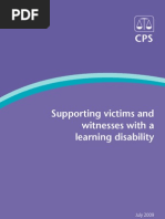 Supporting Victims and Witnesses With A Learning Disability