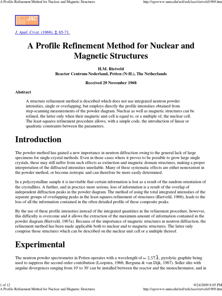 Rietveld Refinement And Corresponding Visualized Structure Of Xrd