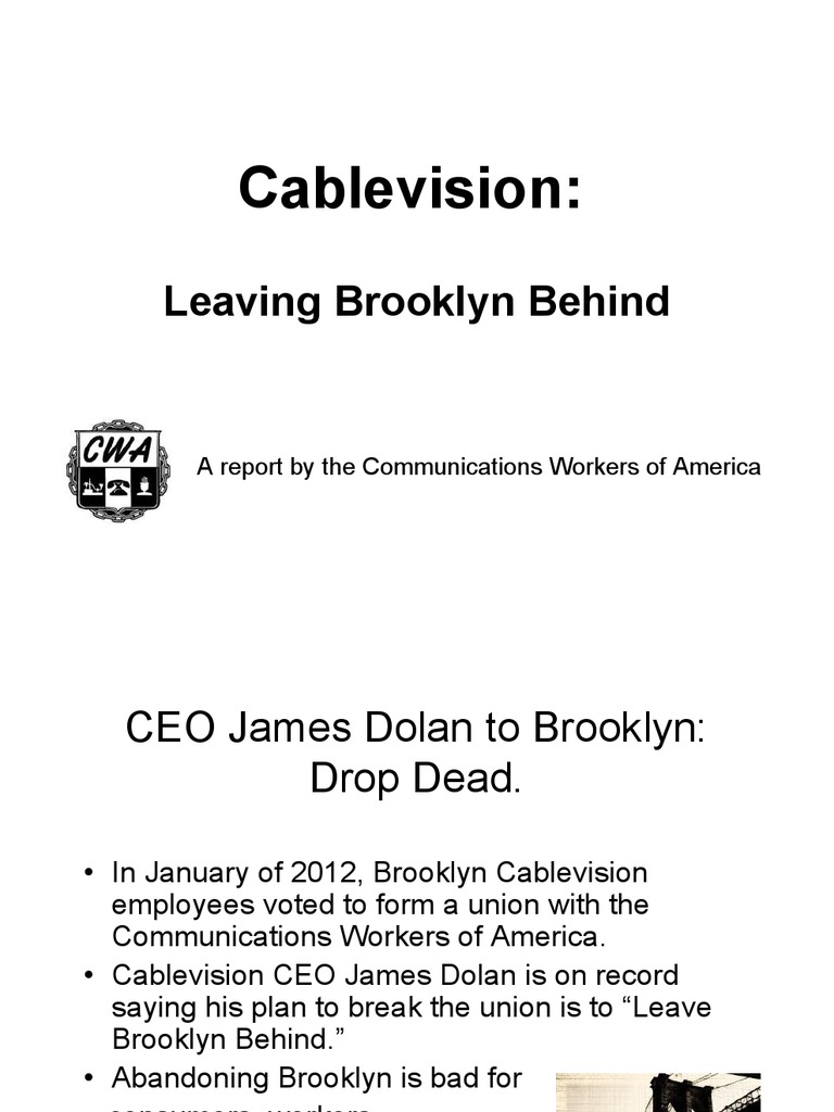 Cablevision Powerpoint 12412 PDF National Labor Relations Board Unfair Labor Practice