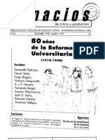 Espacios Nro24 Dossier Reforma Universitaria