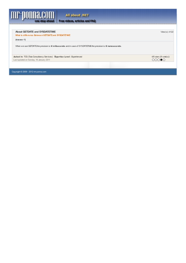 Tcs Experience | PDF | Computers