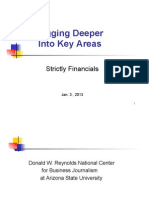 Digging Deeper Into Key Areas: Strictly Financials