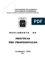 Reglamento Practicas Pre Profesionales Veterinaria (1)