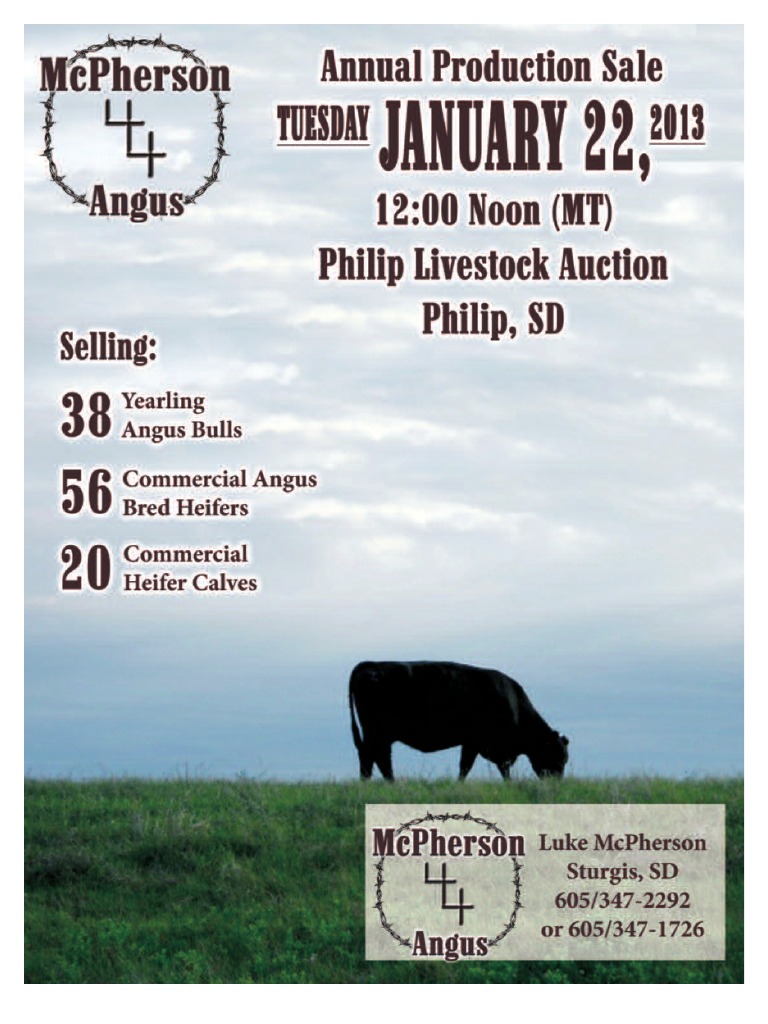 McPherson Ranch PDF Bovines Livestock