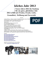 Glueckliches Jahr 2013