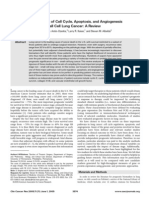 Prognostic Implications of Cell Cycle Apoptosis and Angiogenesis Biomarkers