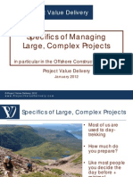 Specifics of Managing Large, Complex Projects: Project Value Delivery