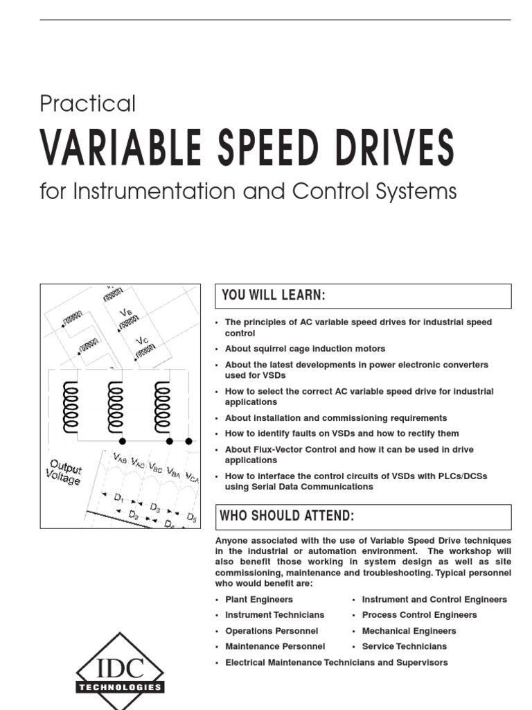 Practical Variable Speed Drives Workshop | PDF | Power Electronics ...