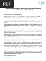 Convención sobre la Seguridad del Personal de las Naciones Unidas y el Personal Asociado. Nueva York, 9 de diciembre de 1994