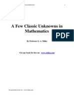 (eBook - Mathematics) a Few Classic Unknowns in Mathematics