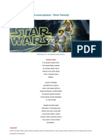 Star Wars Episodio IV - Una Nuova Speranza - Movie Transcript