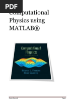 Download Computational Physics Using MATLAB by Dini Fakhriza A SN118890982 doc pdf